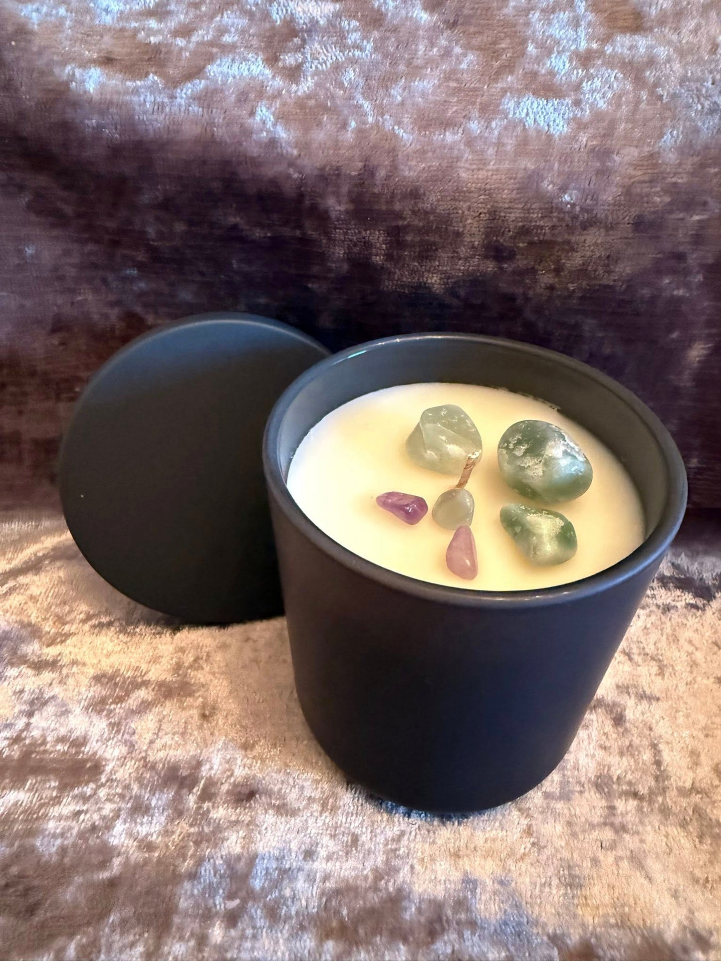 Elevate Your Space with Soulful Treasures Crystal Candles π―π