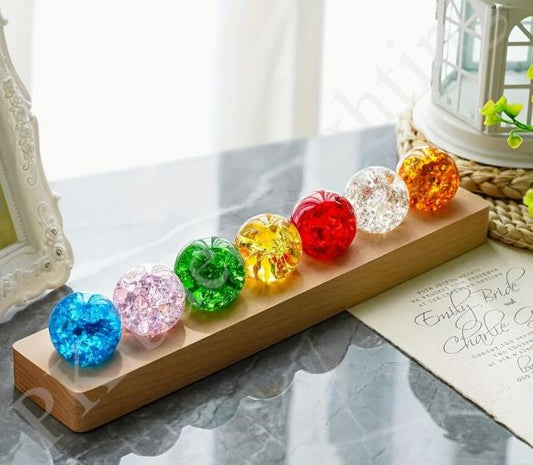 7pcs Spheres LED Night Lighting Crystal Ball Set