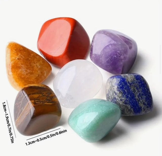 💎 Natural Crystal Collection – 7-Piece Set for Healing, Decor & Thoughtful Gifting