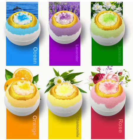 Oh So Beautiful Crystal Infused Bath Bombs!