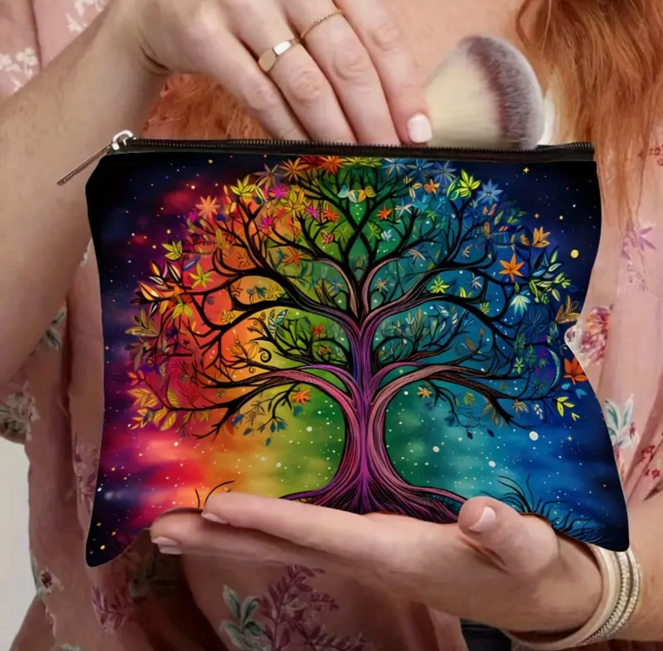 ✨ Embrace the Cycle of Life and Spiritual Harmony with Our Tree of Life Pouch! ✨