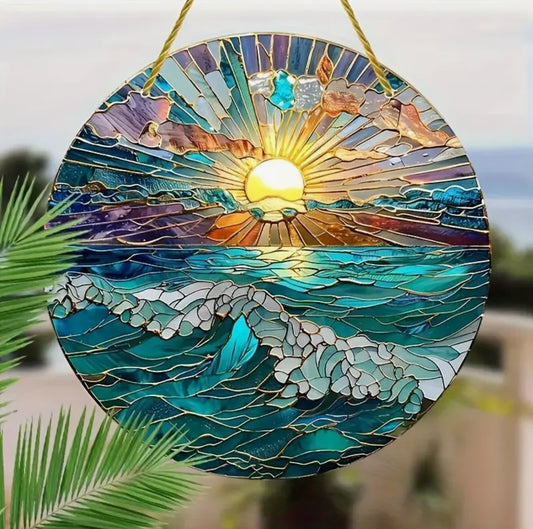 π Ride the Light Waves with This Handcrafted Ocean Suncatcher! π