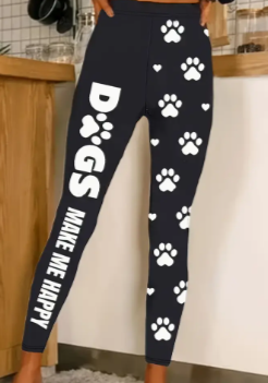 ππΆπ"Dogs Make Me Happy"Girls LeggingsππΆπ