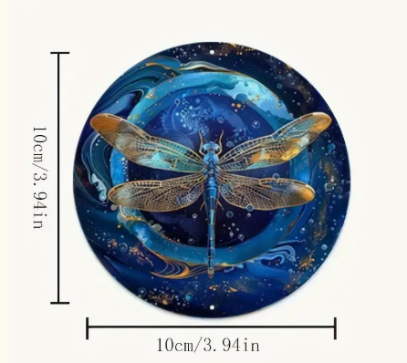 Embrace Change, Protect Your Space: Dragonfly Coaster Set of 6.