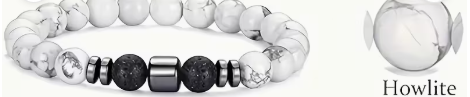 π₯β¨ Unleash Your Style with Our Matte Black Agate & Lava Bead Bracelet! β¨π₯