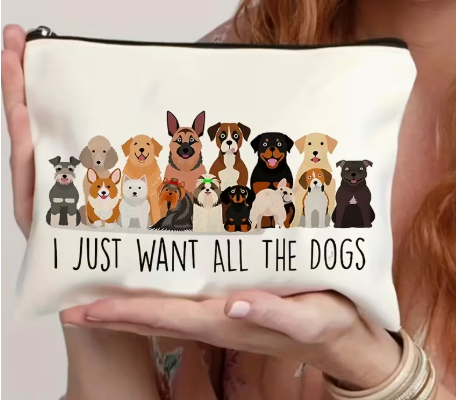 🐶💖 Dog Lover's Delight: Lightweight Toiletry Travel Bag 👜✨