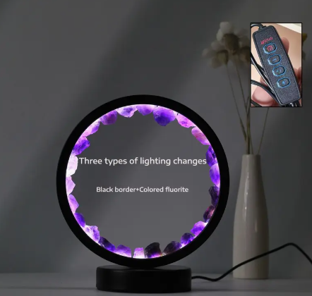 ๐ฎ๐ Natural Amethyst Crystal lamp for calm, style, and festive vibes. ๐๐