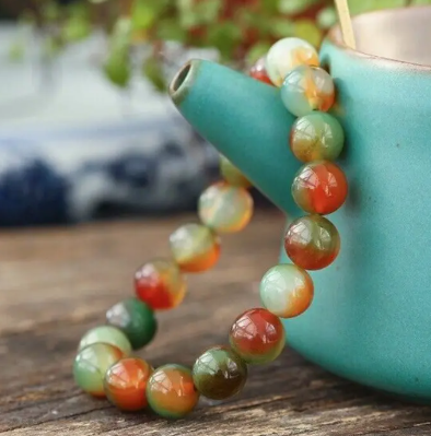🦚Unveil Your Inner Radiance with the Peacock Agate Bracelet🦚