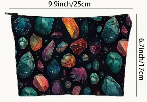 Celestial Crystal Makeup Bag