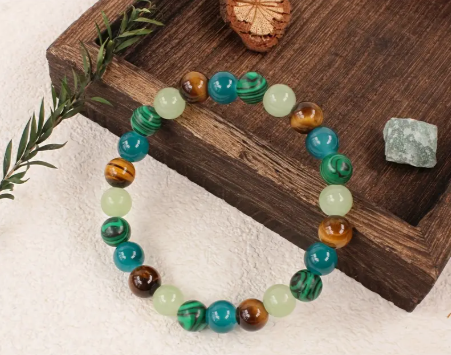 🔓Unlock the Energy of Natural Gemstones 💎– Handcrafted Bracelet - Rich