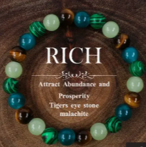 🔓Unlock the Energy of Natural Gemstones 💎– Handcrafted Bracelet - Rich