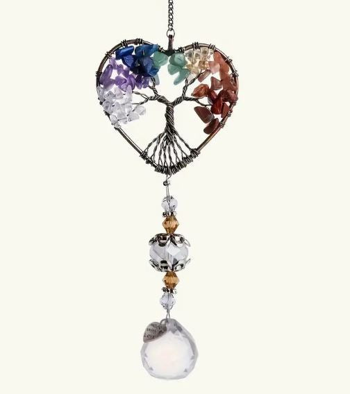 Illuminate Your Space with the Radiance of the Rainbow Crystal Sun Catcher β¨π