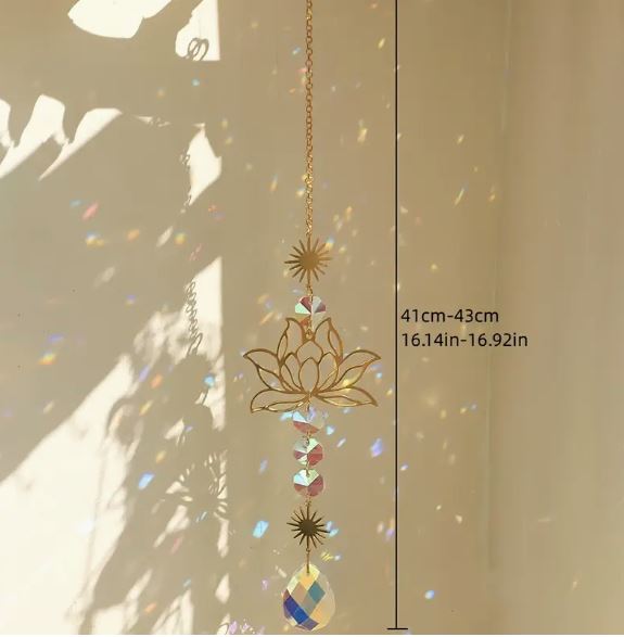 Lotus Crystal Prism Suncatcher β¨πΈ