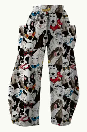 🐶 Dog Days, Stylish Ways! 👖Comfortable Wide Leg Pants