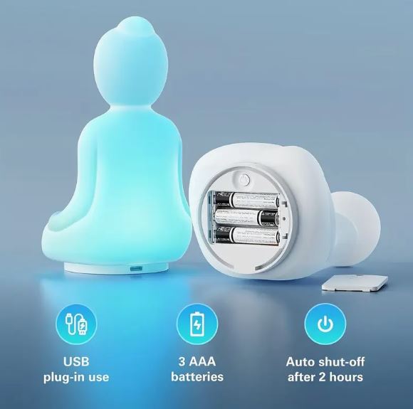 1pc Mindful Breathing Yoga Light – 4-7-8 Guided Meditation Tool