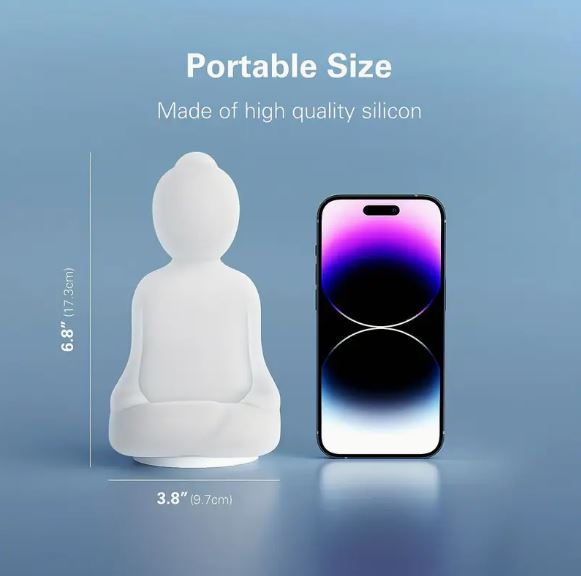 1pc Mindful Breathing Yoga Light – 4-7-8 Guided Meditation Tool