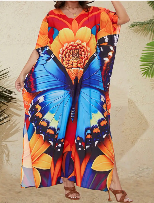 Float into Freedom! ✨ The Ultimate Boho Butterfly Kaftan Has Arrived!🦋