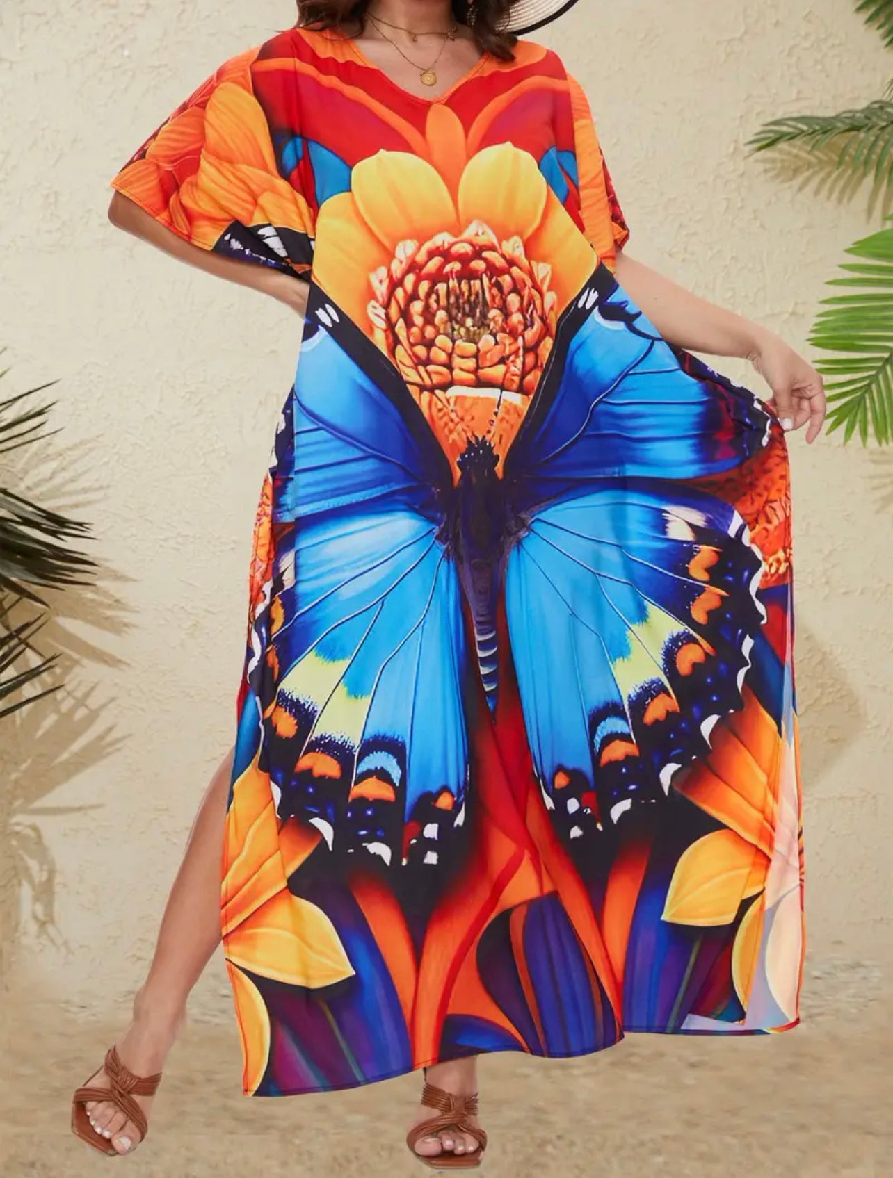 Float into Freedom! ✨ The Ultimate Boho Butterfly Kaftan Has Arrived!🦋