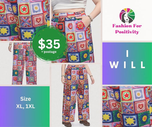 Romwe Hippie Plus Patchwork Pants