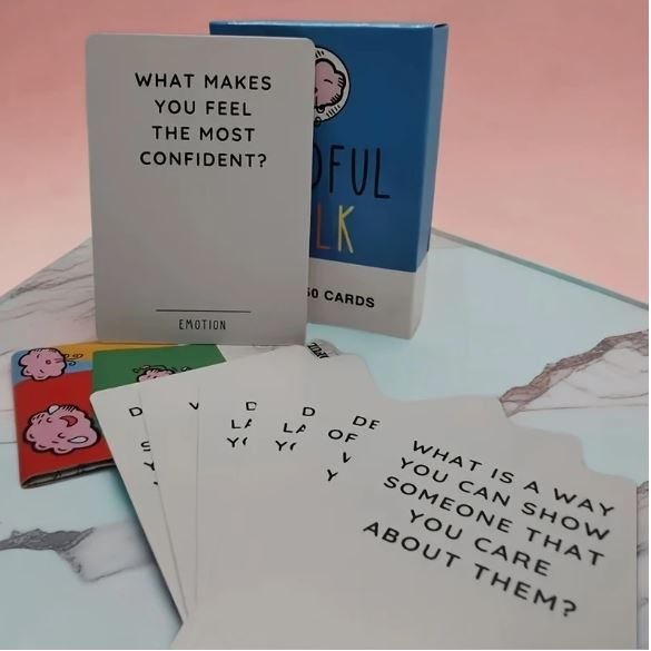 MINDFUL TALK – 50 Conversation Cards for Teens & Parents