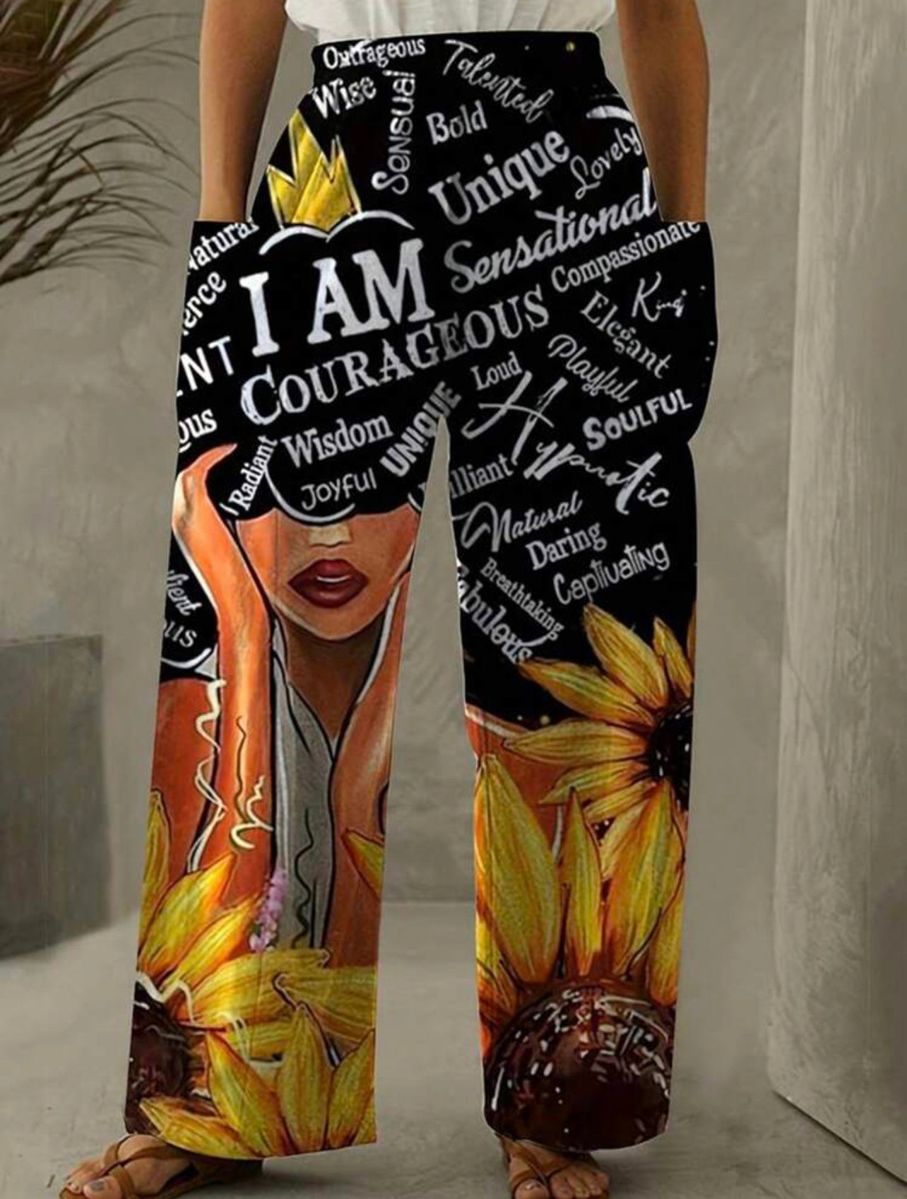 🌻Bloom with Confidence in Our Sunflower Pants!🌻