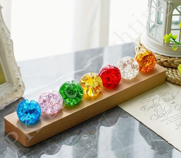 7pcs Spheres LED Night Lighting Crystal Ball Set