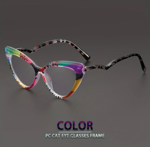 Bohemian Cat-Eye Women's Fashion Glasses – Retro Elegance with a Colorful Twist