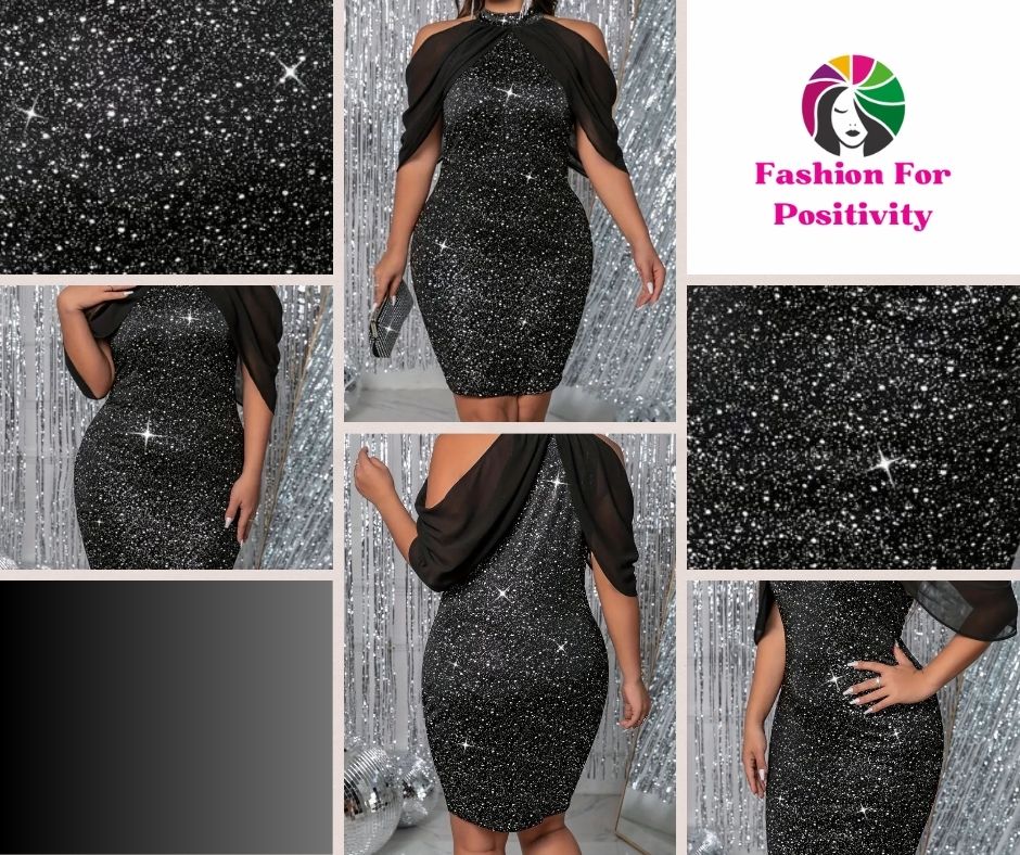 Black, Silver, Sparkly Dress