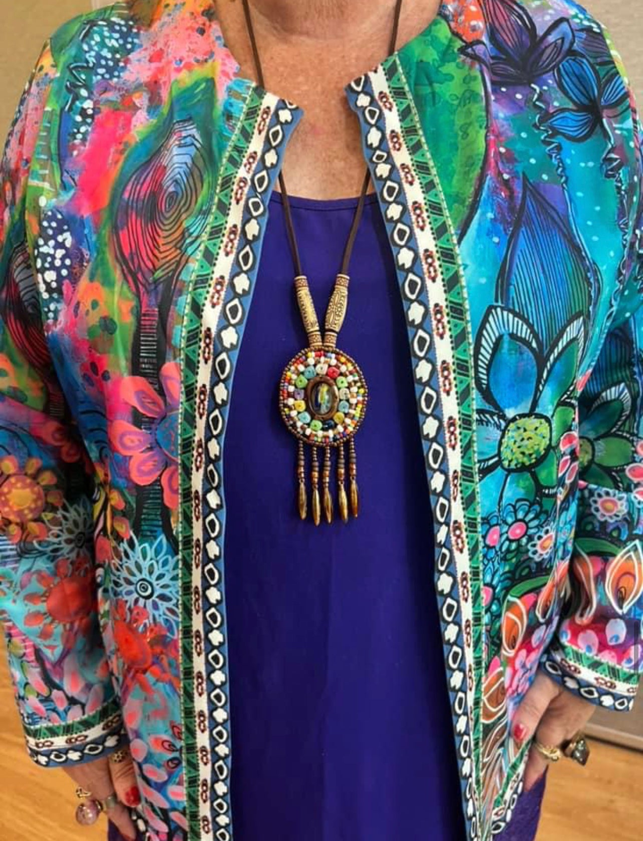 Step Back in Time with Bohemian Charm: Introducing Our Vintage Ethnic Boho Long Necklace!
