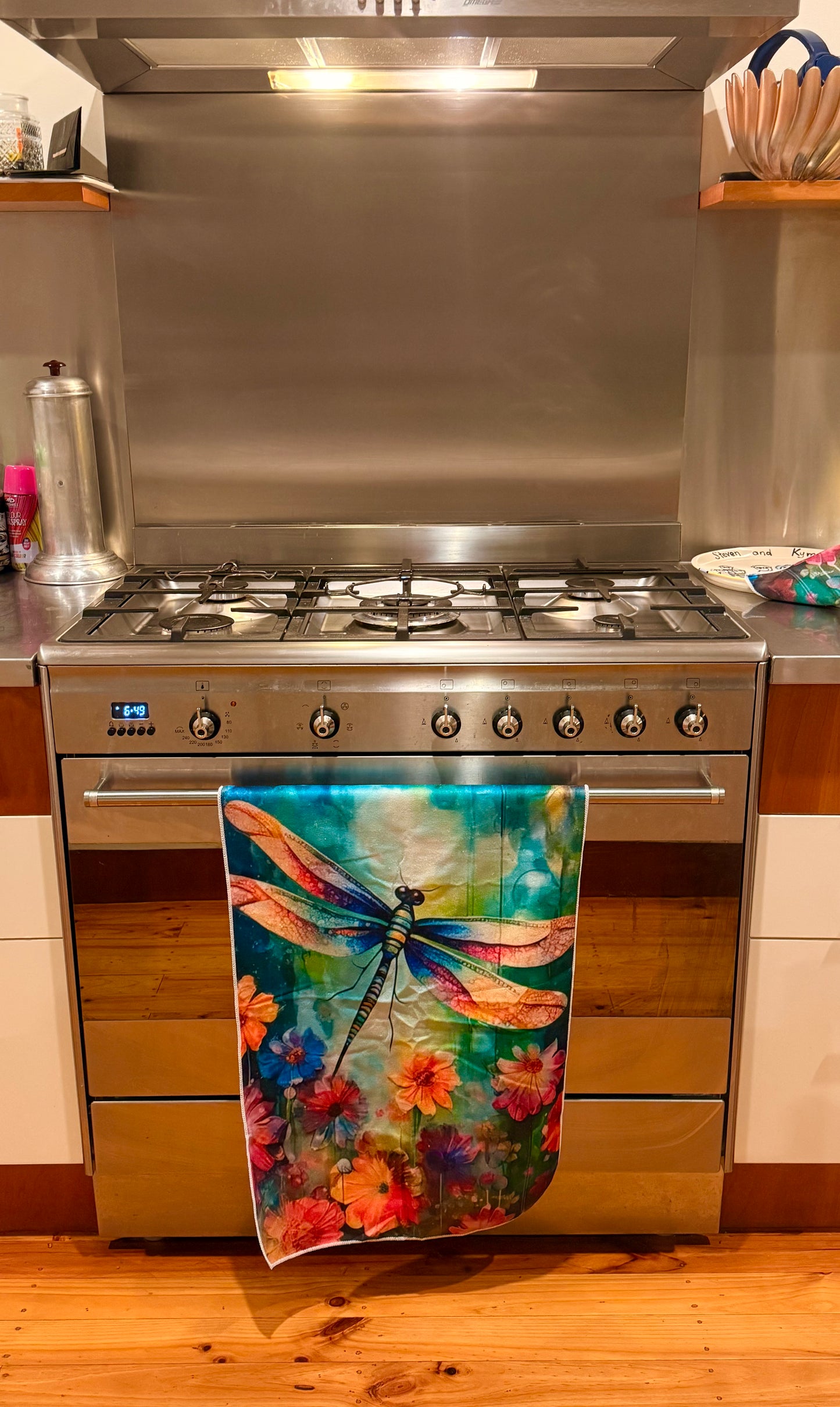 Invite Transformation and Joy into Your Sacred Space with Dragonfly Tea Towel
