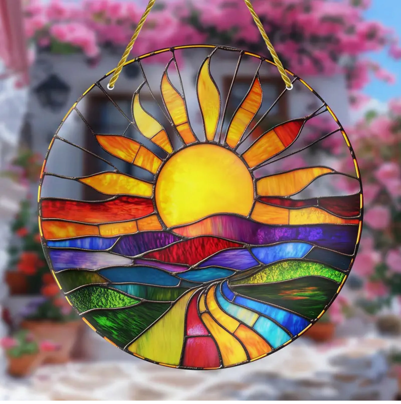 ☀️ Let the Light Shine In with This Handcrafted Sunburst Suncatcher! ☀️