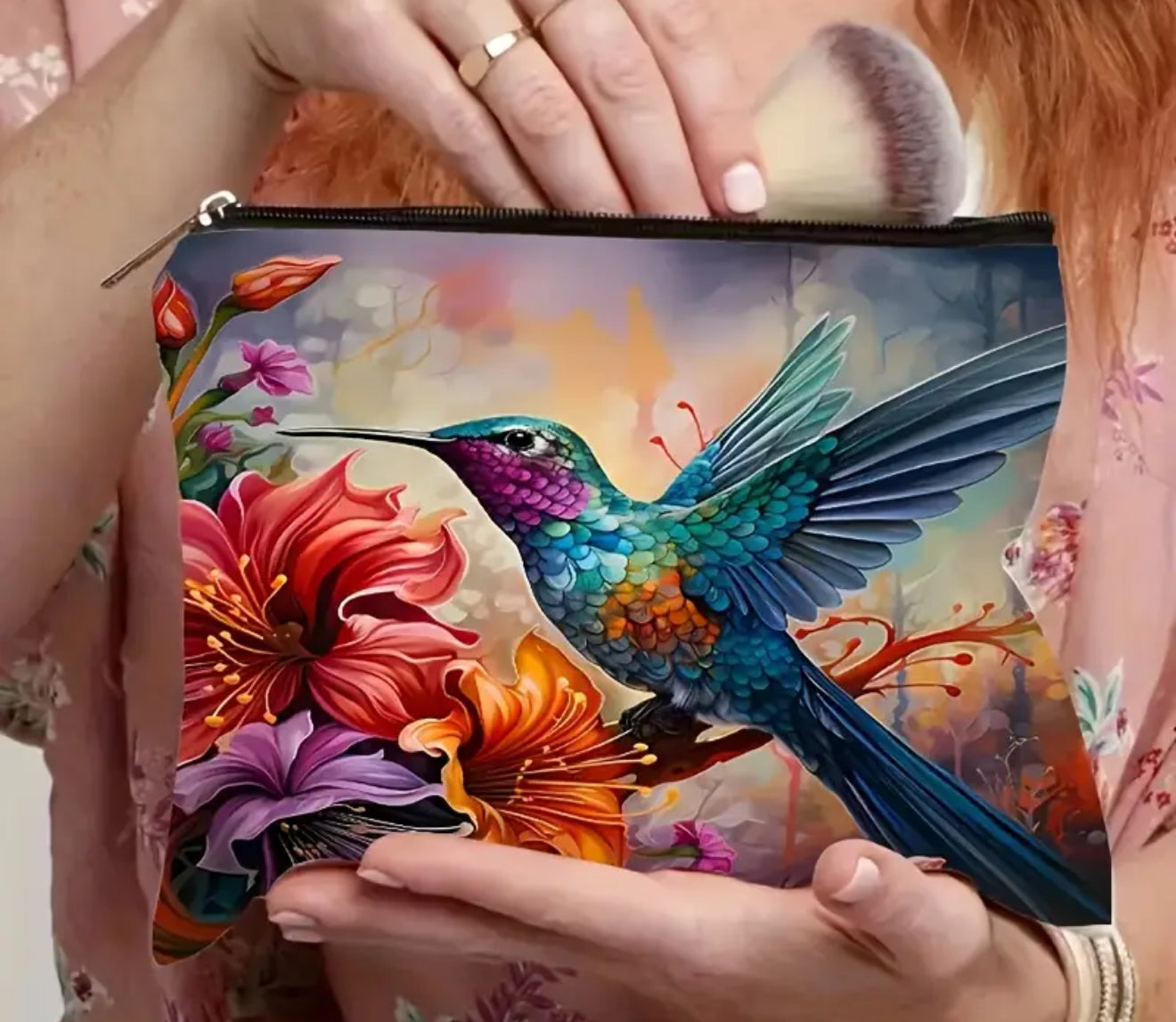 🌸 Hummingbird Wisdom Pouch – A Symbol of Joy, Lightness & Soulful Energy 🌸