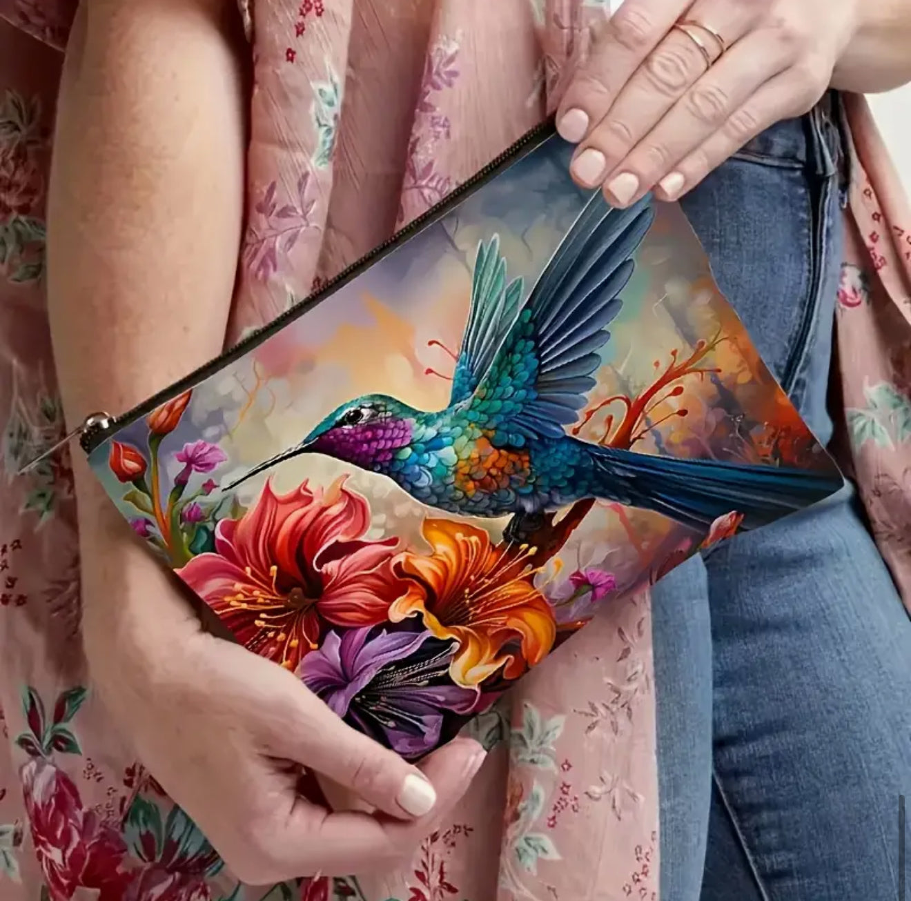 🌸 Hummingbird Wisdom Pouch – A Symbol of Joy, Lightness & Soulful Energy 🌸