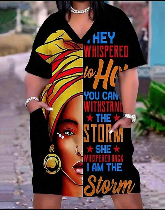 I AM STORM - Black and Orange top