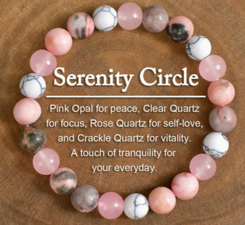 🕊️ Radiate Peace with Pink Opal & White Turquoise. 🕊️