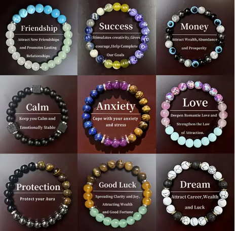 Stack it. Style it. Manifest it. 🔮 chose one or more from Friendship, success, calm, love, protection & more 💕