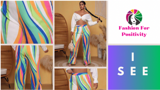 SXY Straight Leg Rainbow Coloured Pants