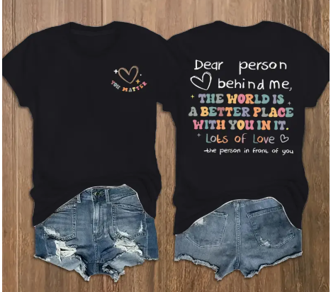 Kindness you can wear. Love you can share - TShirt with special messages ❤️🌈