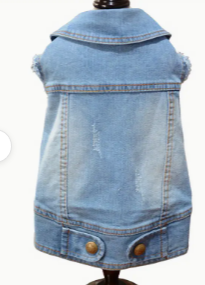 🔥 Get Your Paws on This Vintage Denim Dog Vest! 🔥