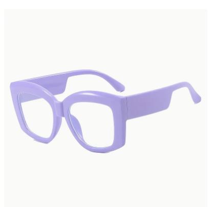 💜👓 Oversized Square Glasses – Purple Edition 👓💜