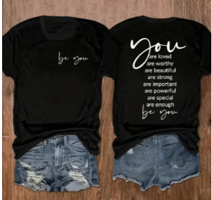 💖 You Are Enough. Be You. ✨Short sleeve TShirt