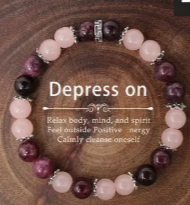 🔓Unlock the Energy of Natural Gemstones💎 – Handcrafted Bracelets - Depression
