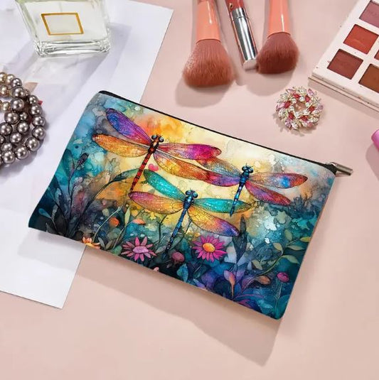 ✨ Embrace the Magic of Transformation with Our Dragonfly Makeup Bag ✨