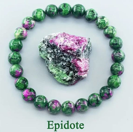 ✨ Epidote Bracelet – Stone of Growth & Renewal ✨