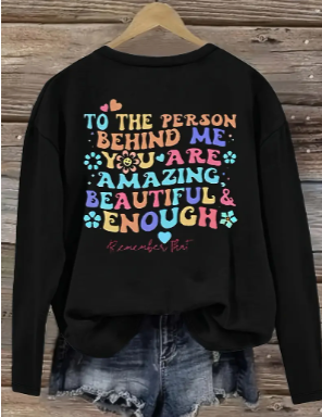 🌸Feel Good, Look Great 🌸- You Matter - Black sweater