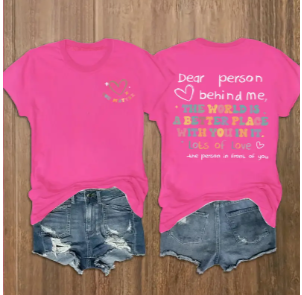 Kindness you can wear. Love you can share - TShirt with special messages ❤️🌈