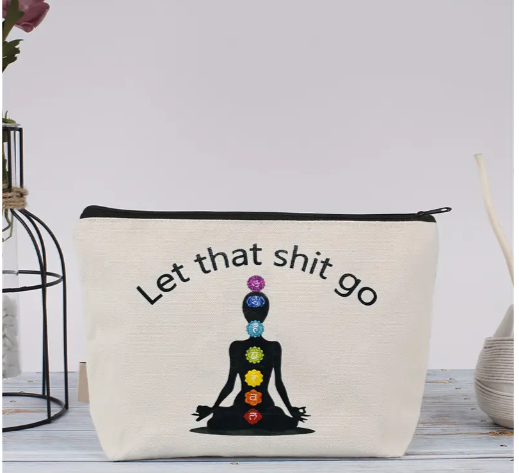 🕊️ Find Your Inner Stillness with the "Let That Shit Go" Yoga Pouch 🕊️