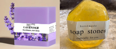 Artisan Botanical Soap Collection – Lavender Bars & Gemstone Soap Stones