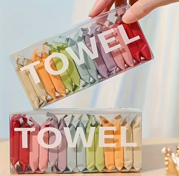 14-Piece Compressed Travel Towels – Quick-Dry, Compact & Multi-Purpose