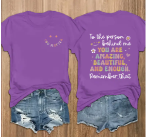 💖 Inspirational Women’s T-Shirt – “You Matter” Print 💖